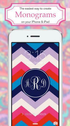 Monogram Lite Wallpaper Background Maker HD With Glitter Themes