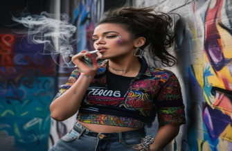 Girl Smoking Wallpaper