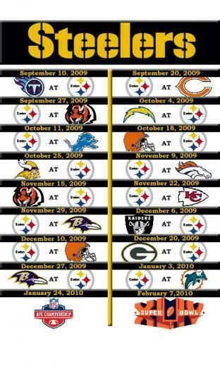 Steelers Schedule