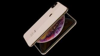 Wallpaper iPhone Xs Max Gold Smartphone 4k