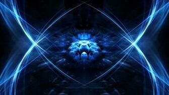 Light Abstract Blue Black White Bubbles Wallpaper