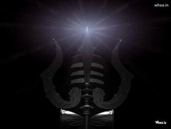 Shivling With Trishul And Damru
