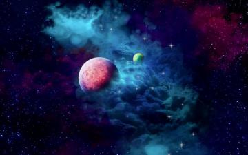 Wallpaper Planets Nebula Cloud Galaxy Space