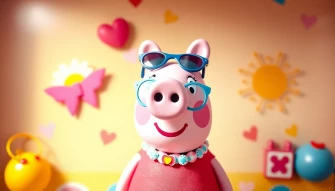 Preppy Peppa Pig Wallpaper