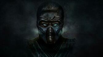Mortal Kombat Ninja Mask Sub Zero Dark Background Cold Wallpaper