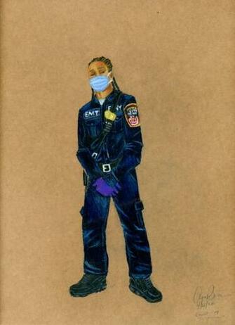 Aya Brown Is Honoring Essential Workers Through Uplifting Drawings