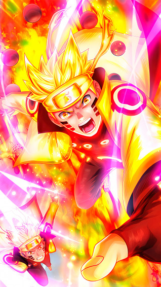 Nartuo Six Paths Sage Mode Kage Bunshin 4k Phone iPhone Wallpaper