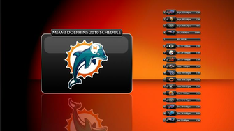 Miami Dolphins Printable Schedule