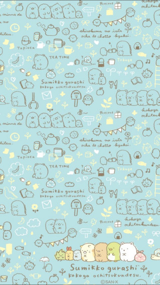 Sumikko Gurashi Cute Cartoon Wallpaper iPhone