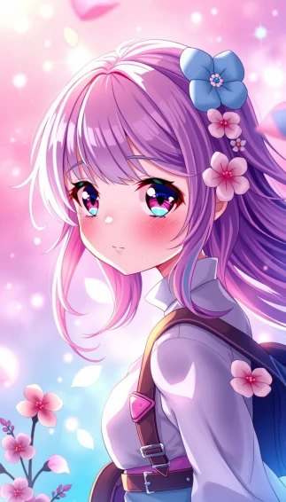 Beautiful Anime Girl Phone Wallpaper