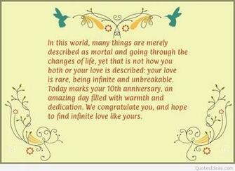 Happy 10rd Marriage Anniversary Quotes Wallpaper HD