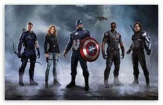Civil War Captain America Team HD Desktop Wallpaper Widescreen