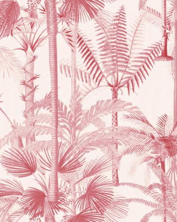 Palmera Cubana Pink Wallpaper Designer Collection
