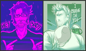 Markiplier And Jacksepticeye By Ozumii