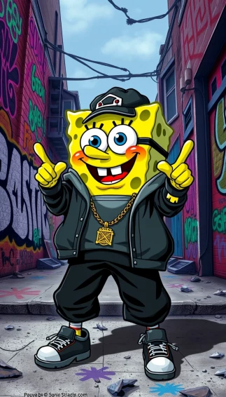 Gangster Spongebob Wallpaper