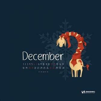 Desktop Wallpaper Calendars December Christmas Edition
