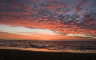 Red Sunset Beach Desktop Wallpaper Iskin Co Uk