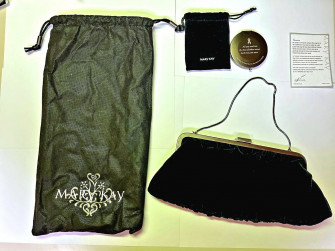 Mary Kay Black Velvet Clutch Purse W Chain Amp Dual Compact