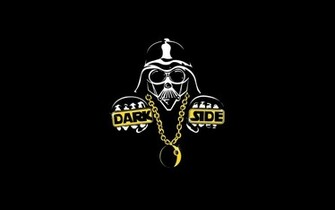 Darth Vader Funny Dark Side Black Background Wallpaper