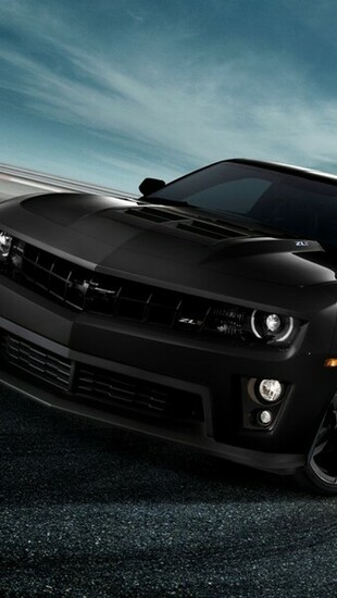 Chevrolet Camaro Zl1 Black Auto iPhone Wallpaper