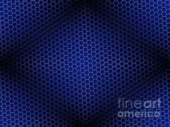 Honeycomb Background Seamless Blue Print By Henrik Lehnerer