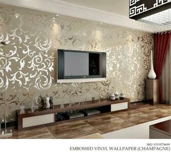 Faux Stone Wallpaper Effect