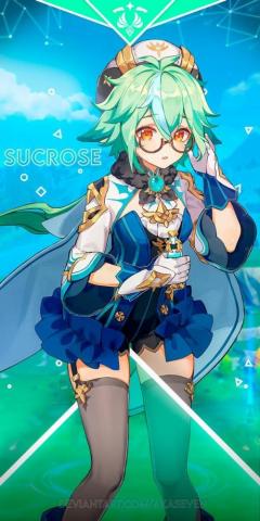 Genshin Impact Mobile Wallpaper Sucrose By Akaseven On
