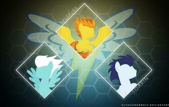 Wallpaper Wonderbolts Soarin Fleetfoot Spitfire Mylittlepony