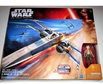 Star Wars Force Awakens Resistance X Wing Fighter Blue Variant W Poe