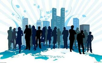 Business People Wallpaper Open Walls