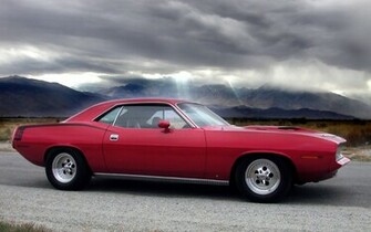 Wallpaper Plymouth Barracuda Car Red Cuda Muscle Cars