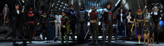 Arkham The Batman Family Dual Screen Wallpaper By Shaunsarthouse