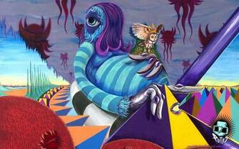 The Colorful Acid Land Wallpaper iPhone