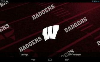 Wisconsin Badgers Live Wallpaper With Animated 3d Logo Background
