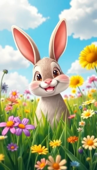 Happy Bunny Wallpaper