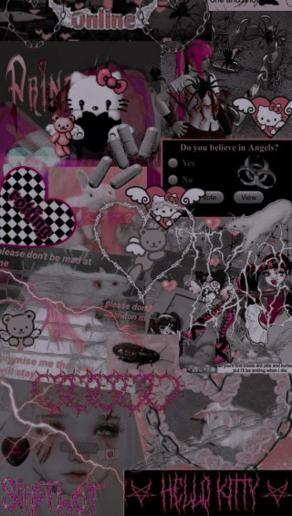 Emo Hello Kitty Wallpaper