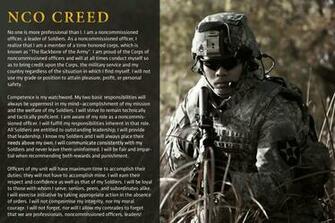 The Nco Corps And Creed