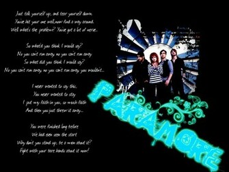 Paramore Wallpaper With Lyrics Create