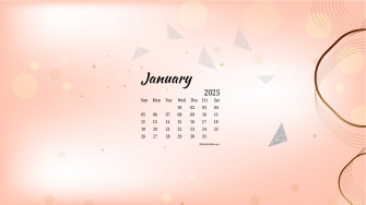 January Desktop Wallpaper Calendar