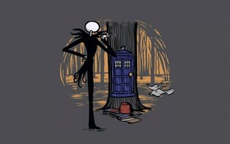 Wallpaper Tardis The Nightmare Before Christmas Doctor Who