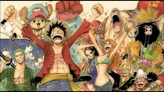 One Piece Main Characters Full HD Fond D Cran