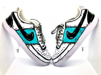 Cartoon Nike Shoes Wallpaper