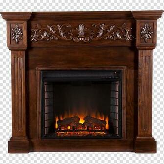 Electric Fireplace Mantel Fire Screen Firebox Chimney