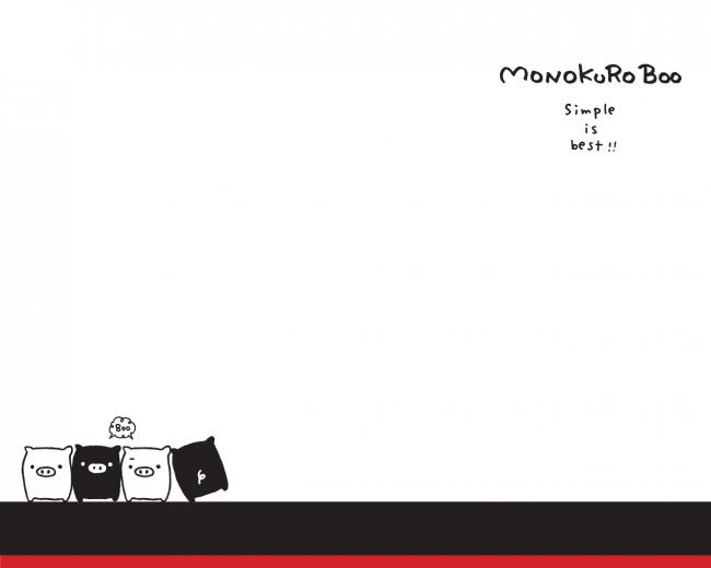 Simple Monokuro Boo Wallpaper Cartoon