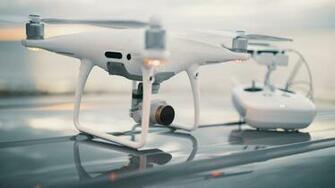White Drone HD Wallpaper Stream