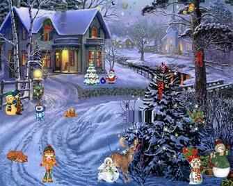 Christmas Scenes Desktop Wallpaper Newhairstylesformen2014