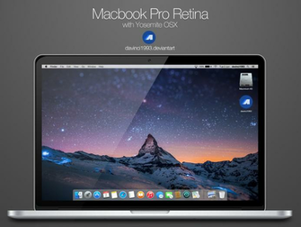 Macbook Pro Retina Psd Png Ico Icns By Davinci1993 On