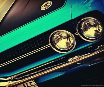 Blue Vintage Muscle Car Wallpaper For Samsung Epic