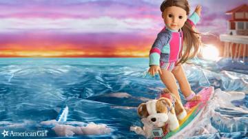 Virtual Background American Girl