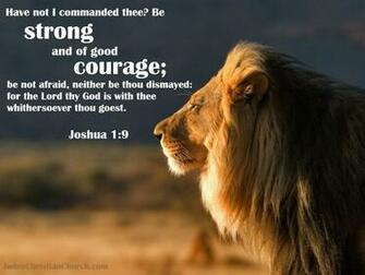 Joshua Be Strong And Of Good Courage